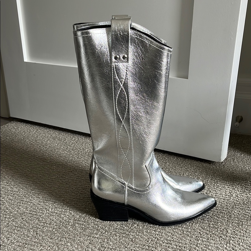 Silver Women's Cowboy Boots